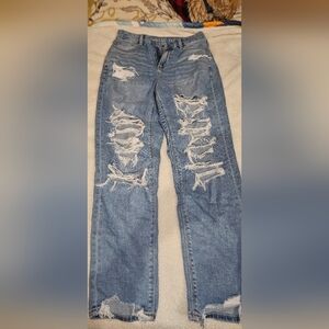 Distressed Blue Women's Jeans
